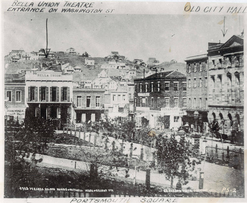 [Photograph of the Bella Union Theatre, Portsmouth Square]