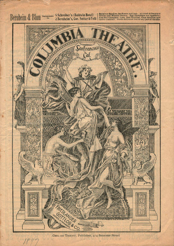 [Cover of Columbia Theatre program]