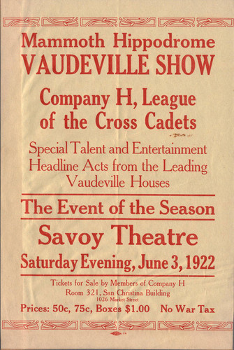 [Playbill for Savoy Theatre program]