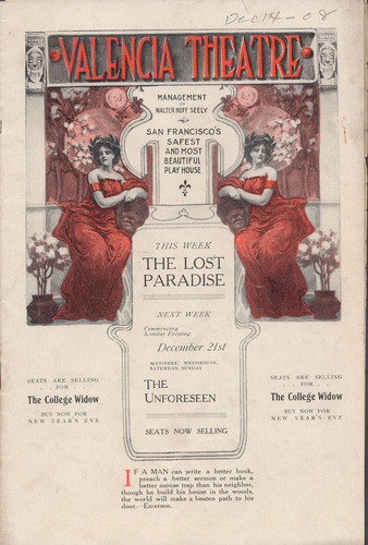 [Cover of Valencia Theatre program]