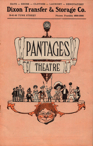 [Cover of Pantages Theatre program]