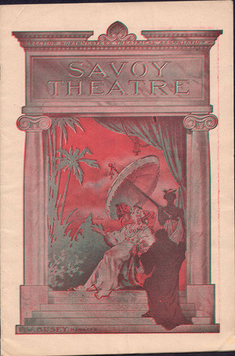 [Cover of Savoy Theatre program]