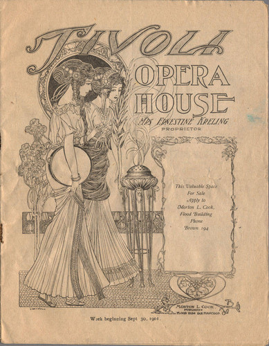 [Cover of Tivoli Opera House program] — Calisphere