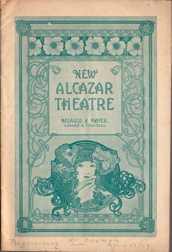 [Cover of New Alcazar Theatre program]