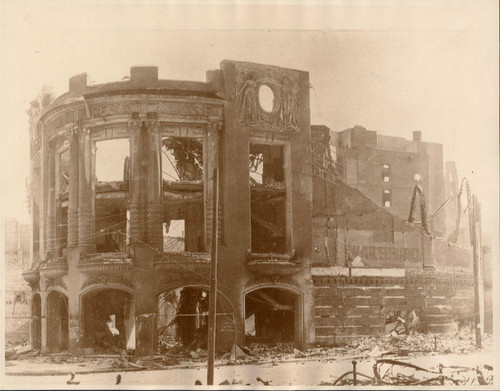 [Photograph of the third Tivoli after the 1906 earthquake]