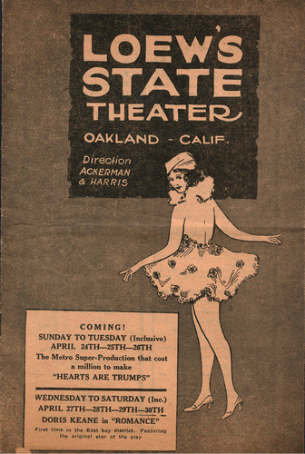 [Cover of Loew's State Theater, Oakland-Calif. program]