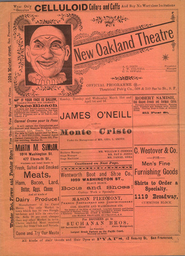 [Cover of New Oakland Theatre program]