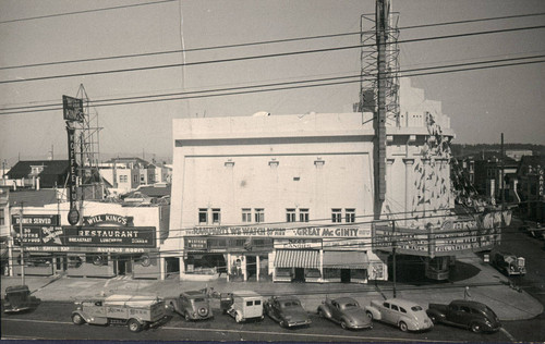 [Photograph showing side of Alexandria Theatre]