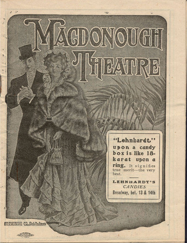 [Cover of Macdonough Theatre program]