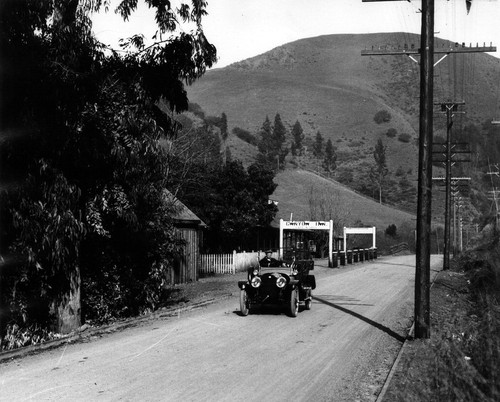 Driving on Dublin Canyon Road, (c. 1920s), photograph