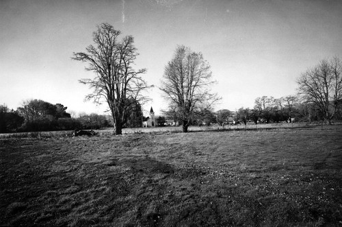 Old St. Raymond's Church looking west, (1970s), photograph