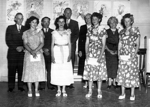 Murray School graduation exercise, (1950), photograph