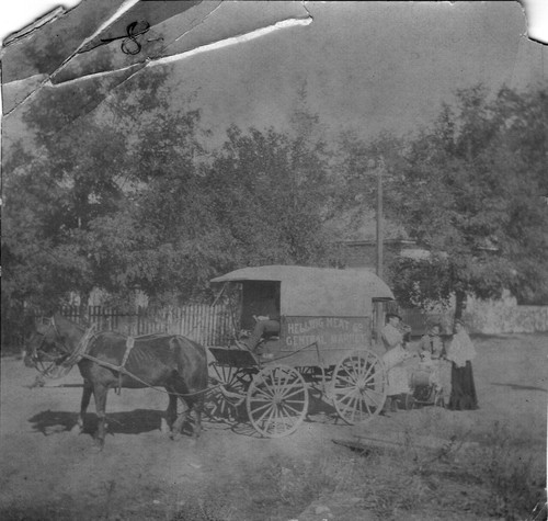 Henry Moller's delivery wagon, (c. 1923), photograph