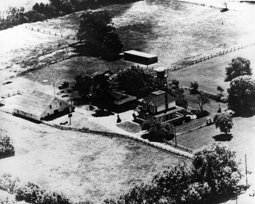 Aerial view of John Green's property (1933), photograph