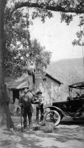 Tom Nerton (1875-1943) and Dan Tehan (1885-1947) at Camp Bessie, (early 1900s), photograph