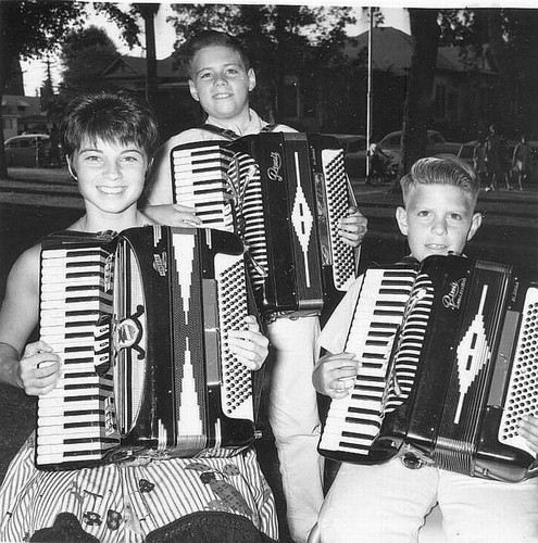 Accordionists at Visalia (Calif.) Public Library, 1963