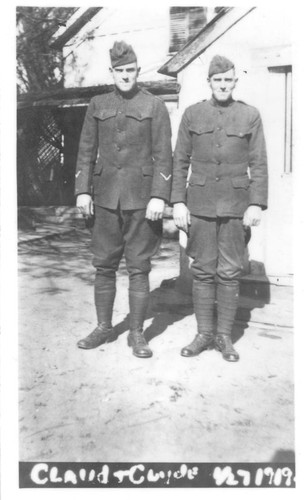 Marion and Melville Jones (World War I, Tulare County)