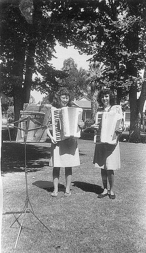 Accordion Players, Visalia, Calif., 1946