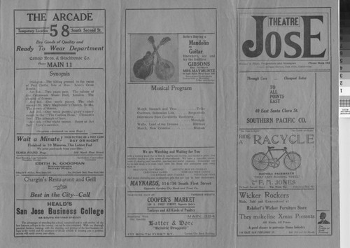 Theatre Jose Program