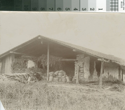 Photograph of an old adobe near Lick Mill