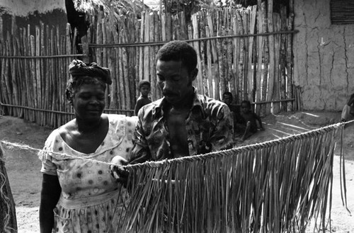 Broom making, San Basilio de Palenque, 1977