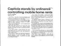 Capitola stands by ordinance controlling mobile home rents