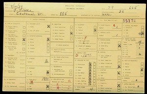 WPA household census for 885 CENTENNIAL, Los Angeles