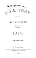 Los Angeles City Directory 1875