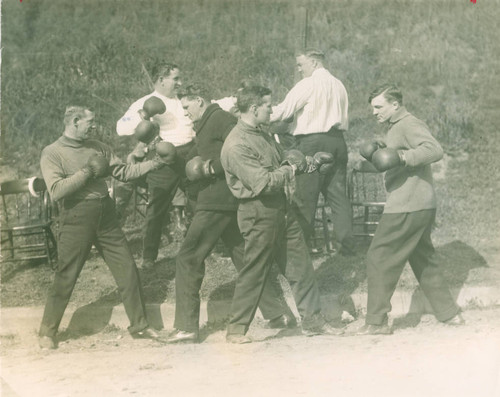 A group of boxers, including Billy Shannon, San Rafael, California, circa 1910 [photograph]