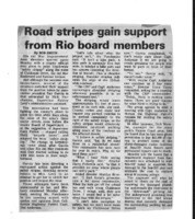 Road stripes gain support from Rio board members
