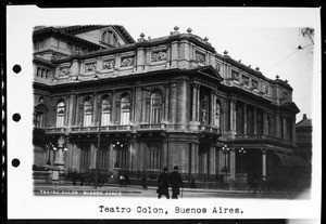 Exterior view of the Teatro Colon in Buenos Aires, Argentina