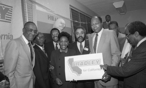 Rally for Mayor Bradley, Los Angeles, 1986