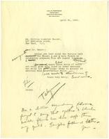 Letter from Julia Morgan to William Randolph Hearst, April 22, 1924
