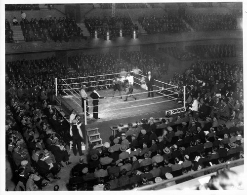 Boxing Match in Memorial Auditorium