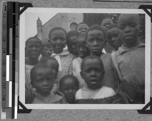 Children after the Christmas church, Baziya, South Africa East, 1933