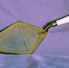 Brass Trowel with Ivory Handle