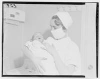 Nurse Mollie O'Brien and baby girl Figel