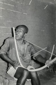 Musician in Bitam, Gabon