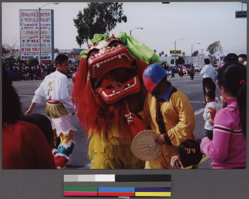 Dragon dance at the Tet parade, Little Saigon, Westminster, California