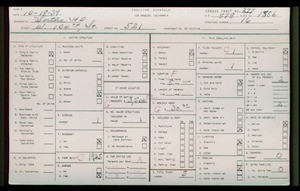 WPA household census for 521 W 104TH ST, Los Angeles County