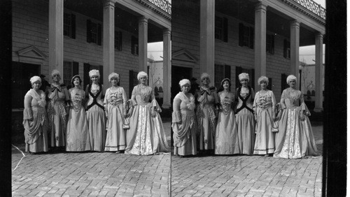 Colonial Ladies at Mt. Vernon, Colonial Village
