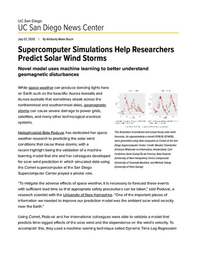 Supercomputer Simulations Help Researchers Predict Solar Wind Storms