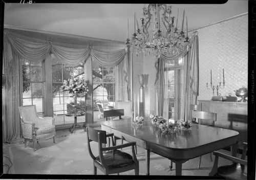 Block, Mr. and Mrs. Leigh, residence. Dining room
