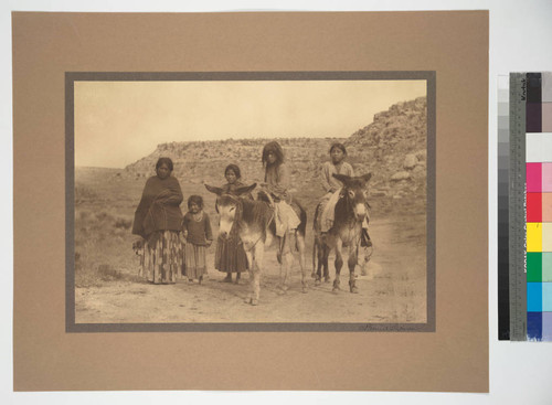 A Navajo family on the march