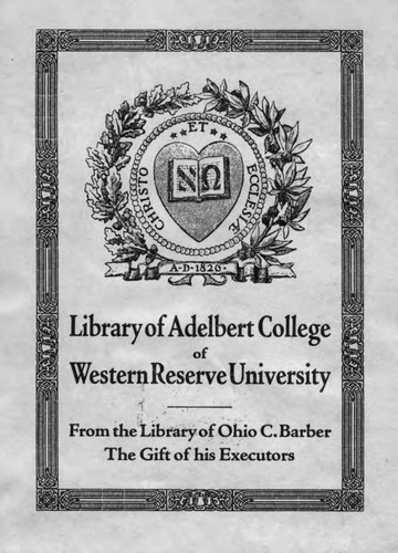 Library of Adelbert College of Western Reserve University