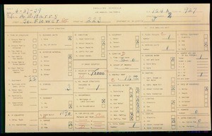 WPA household census for 223 S FLOWER, Los Angeles