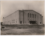 East and South elevations of newly completed Oakland Municipal Auditorium, circa 1914