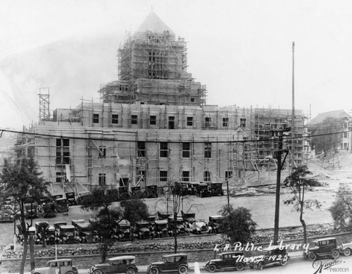 LAPL Central Library construction, view 67