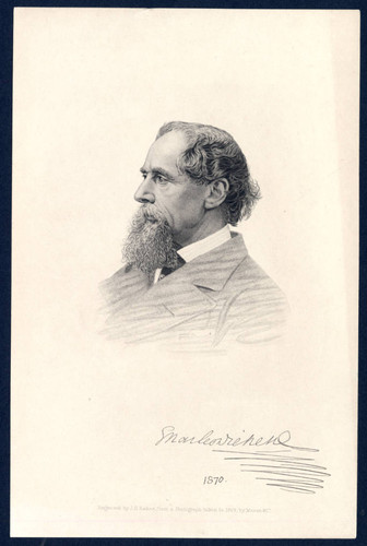 Charles Dickens portrait, 1870