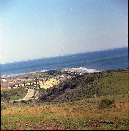 View from undeveloped Malibu campus looking southeast toward the Coloney, circa 1969